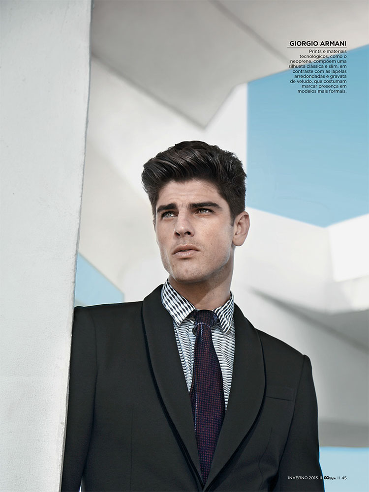 Evandro Soldati Wears Modern Fashions for Brazilian GQ