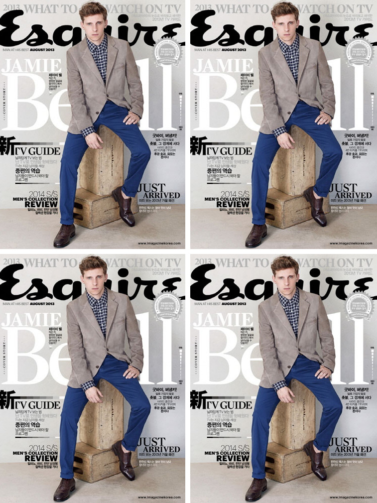 Jamie Bell Covers August Issue of Esquire Korea