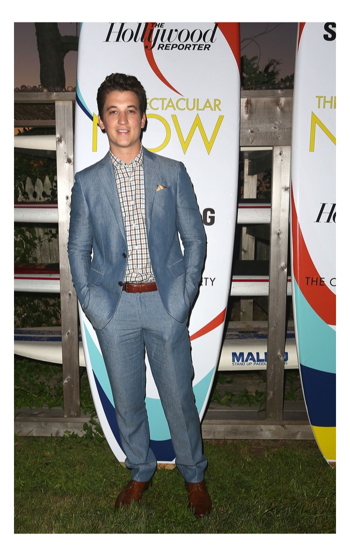 Miles Teller Wears Etro & Gordon Rush to Screening of ‘The Spectacular Now’