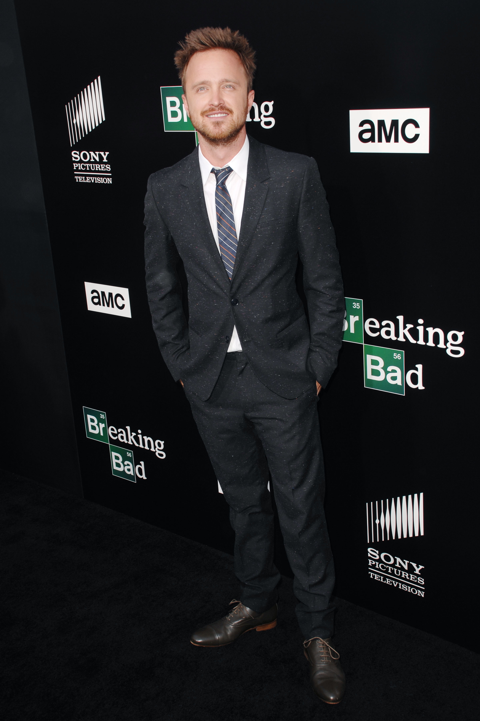Aaron Paul Wears Calvin Klein Collection to Breaking Bad Screening
