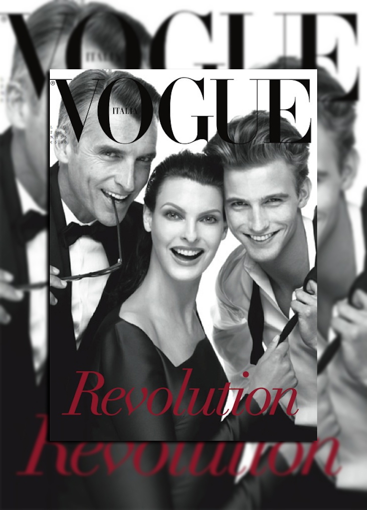 RJ King & John Pearson Cover Vogue Italia’s July Issue in Valentino