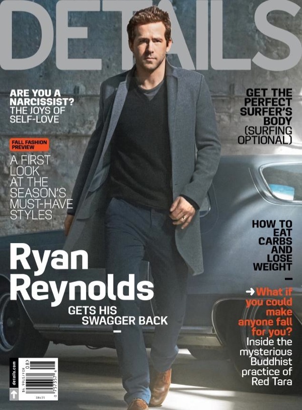 Ryan Reynolds Covers Details in Calvin Klein Collection