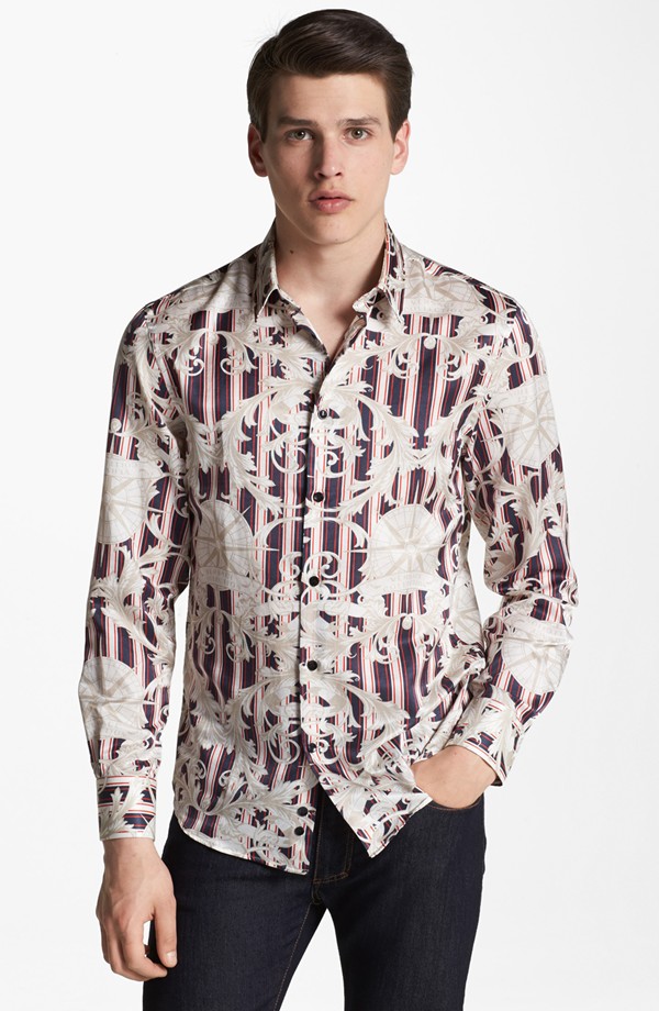 Simon Van Meervenne Wears Versace Spring/Summer 2013 Styles for Nordstrom
