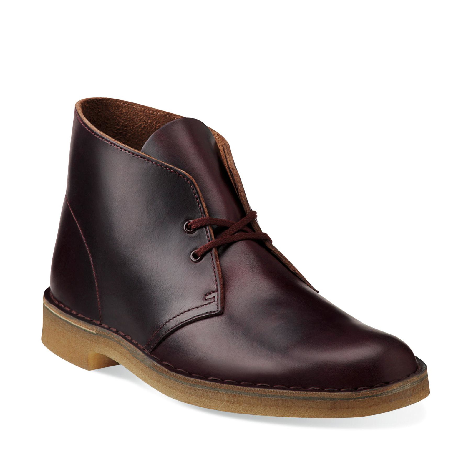 DESERT BOOT_BURGUNDY HORWEEN