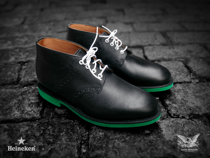 #Heineken100 Mark McNairy Black Chukka Saddle Boots