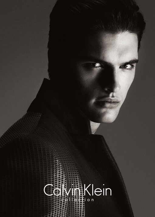 Matthew Terry is a Vision in Black & White for Calvin Klein Collection Fall/Winter 2013 Campaign