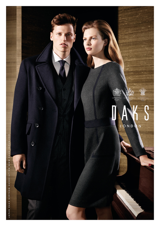 A Sharp Dressed Lars Burmeister Fronts DAKS Fall/Winter 2013 Campaign ...