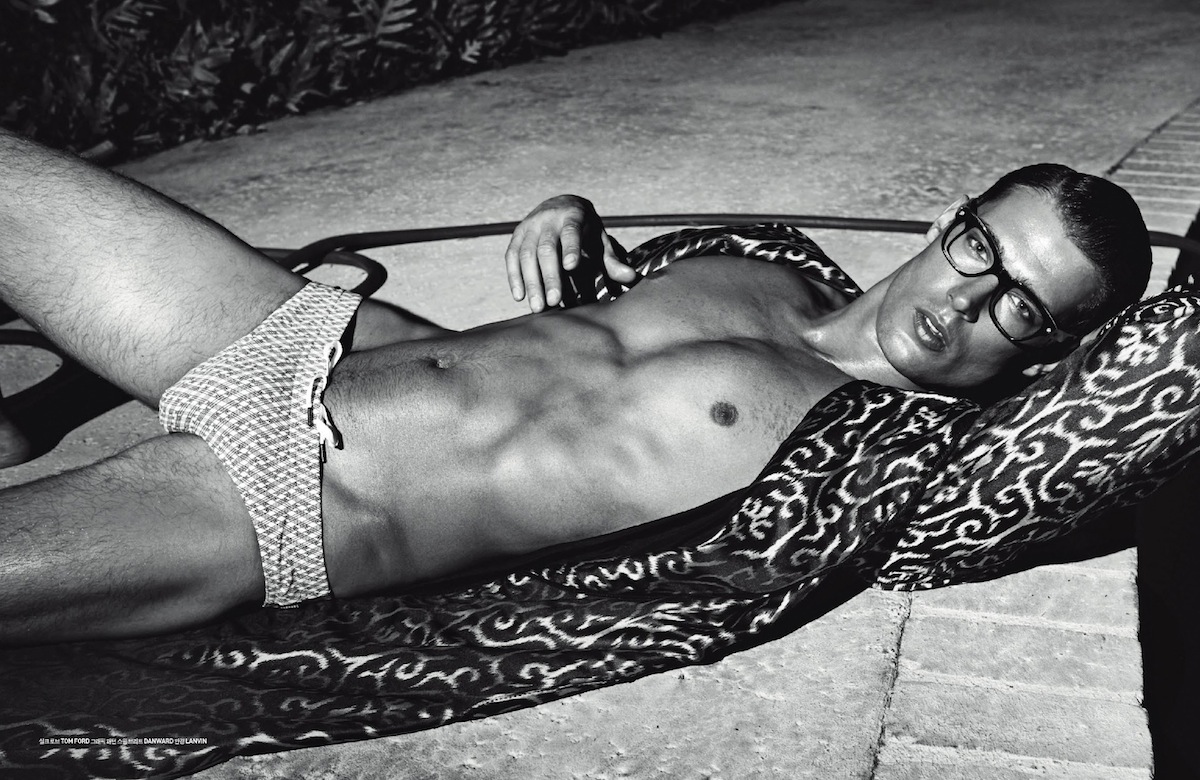 Danny Schwarz Lounges Poolside for GQ Style Korea’s Latest Issue