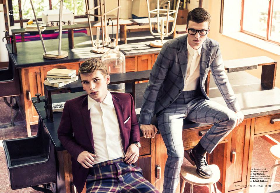 Arran Sly & Jon Dartnell Appear in the September Issue of Spanish Esquire