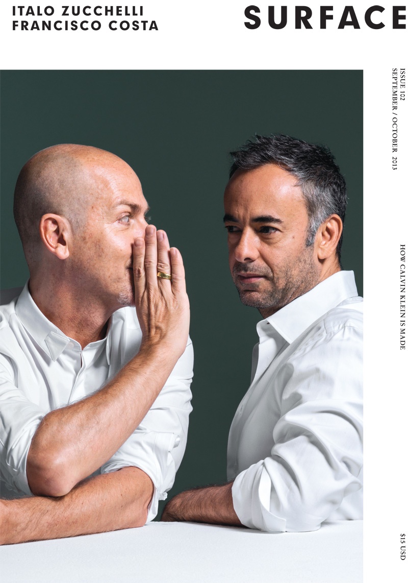 Italo Zucchelli & Francisco Costa of Calvin Klein Cover Surface Magazine