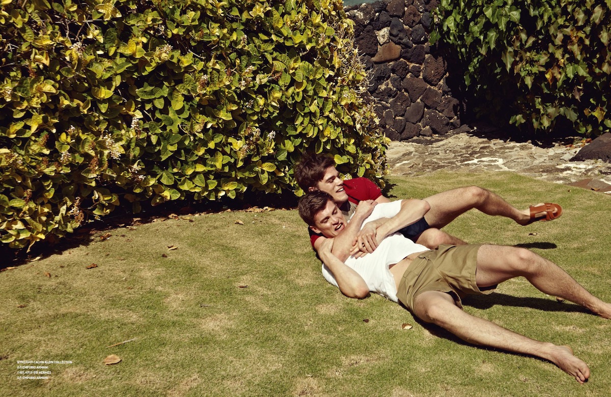 Ryan Bertroche, Tucker Des Lauriers & William Eustace Enjoy a Summer Vacation for GQ Style Korea