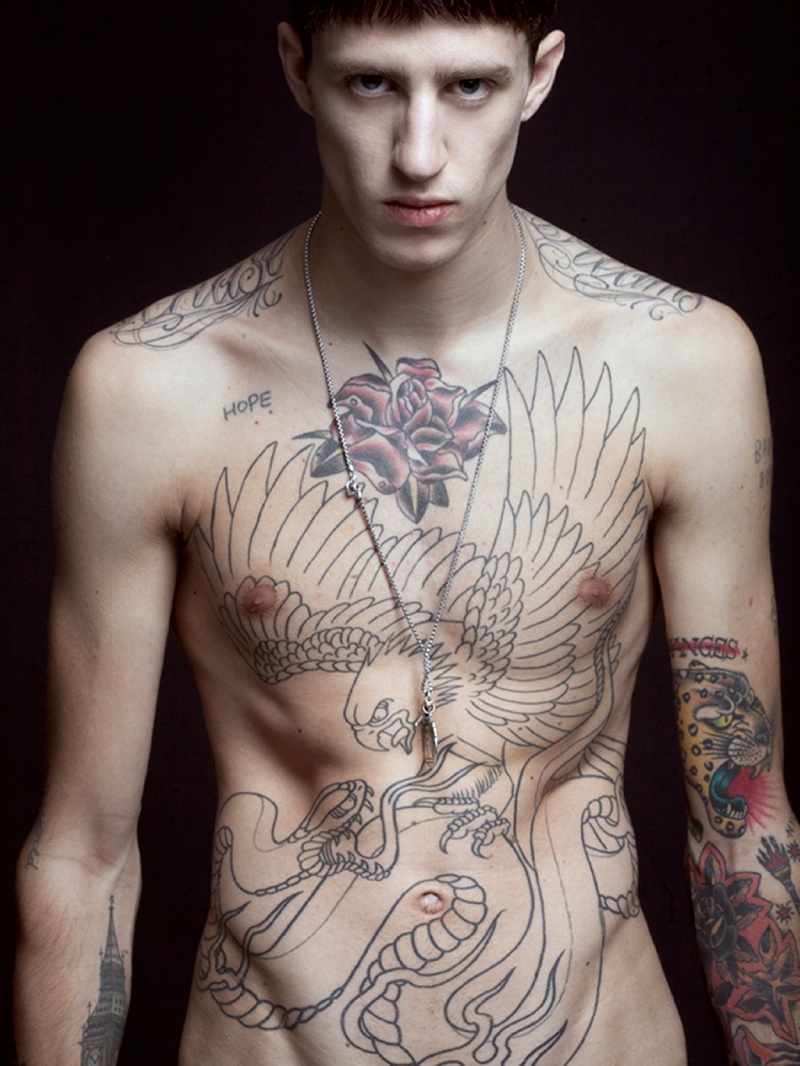 Male Models with Tattoos