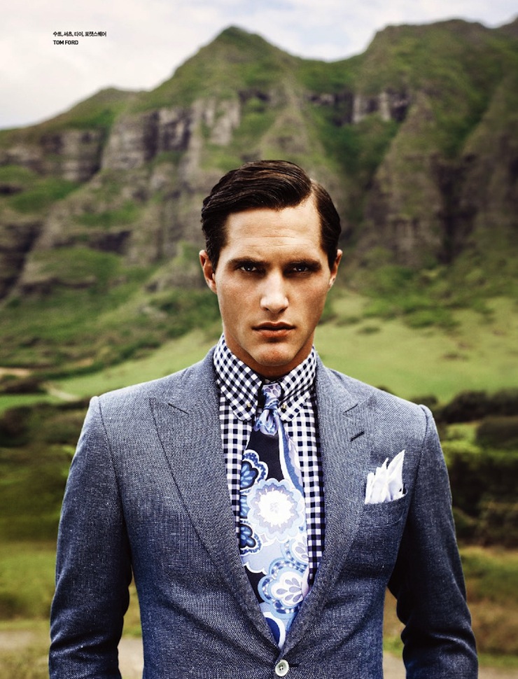 Ollie Edwards Models Formal Styles for GQ Style Korea