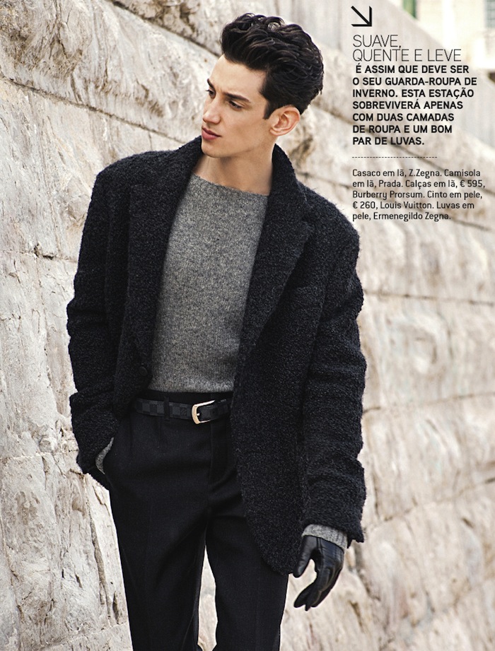 Andrey Smidl Models Refined Styles for GQ Portugal’s September Issue