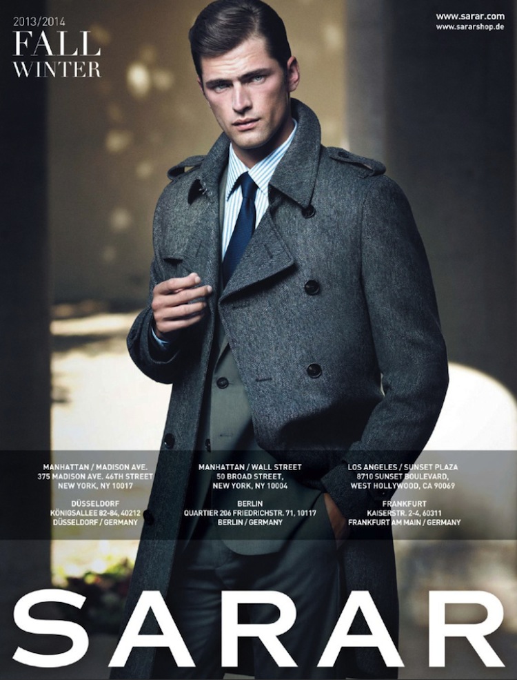 Sean O’Pry is a Gentleman for Sarar Fall/Winter 2013 Campaign