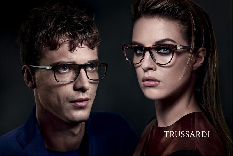 Clément Chabernaud Appears in Trussardi Fall/Winter 2013 Eyewear Campaign