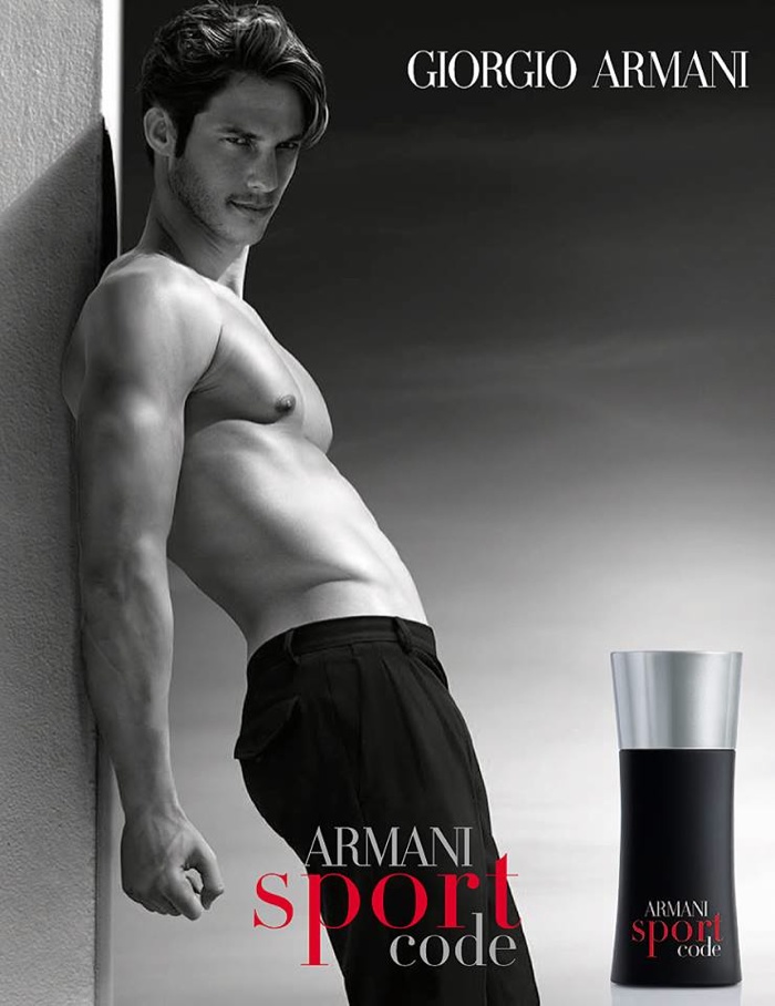 Domenique Melchior for Armani Sport Code Fragrance Campaign – The ...