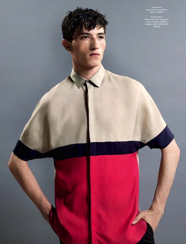 Mikkel Jensen, Jester White & Guerrino Santulliana Model Spring 2014 Collections for GQ Style Germany