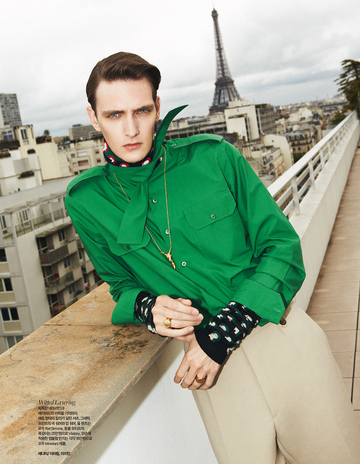 Yannick Abrath Models the Fall Collections for Harper’s Baazar Man Korea