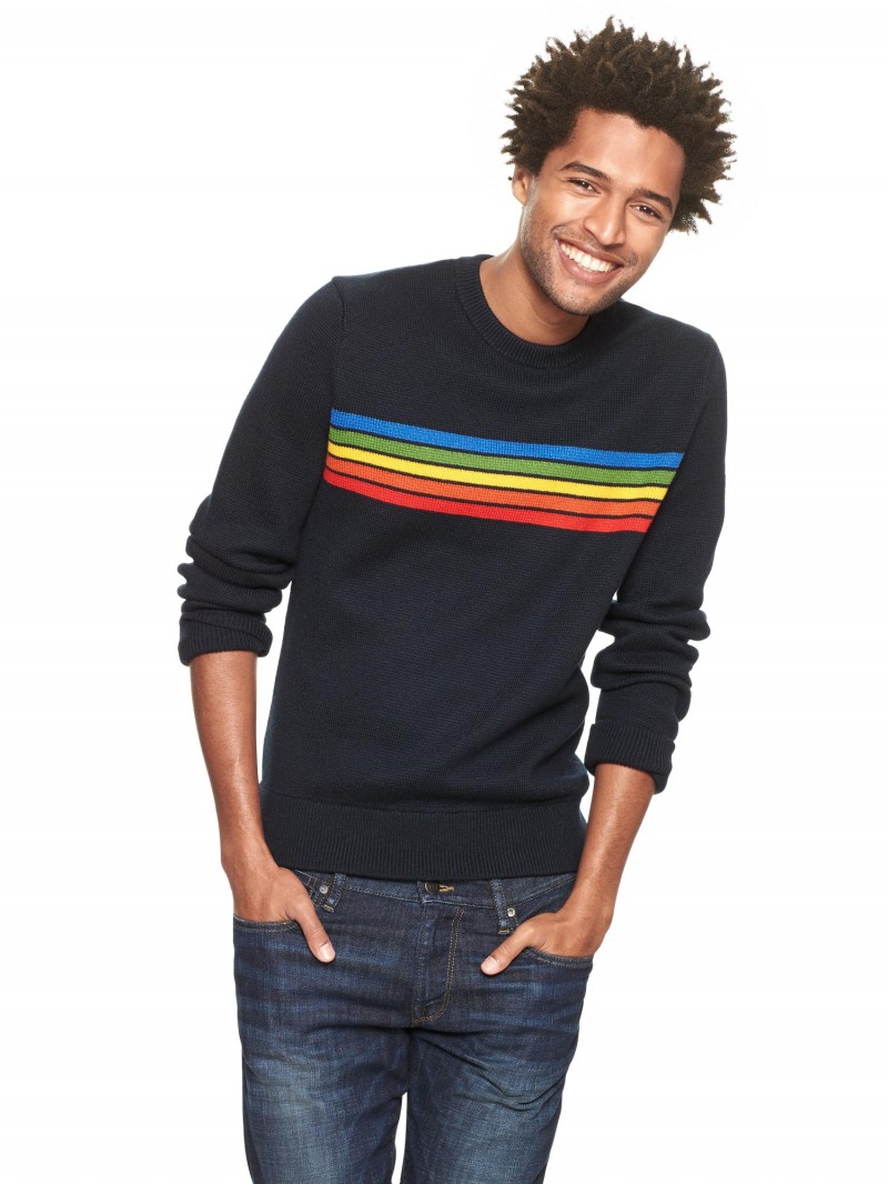 Gap x GQ Aviator Nation Five Stripe Sweater