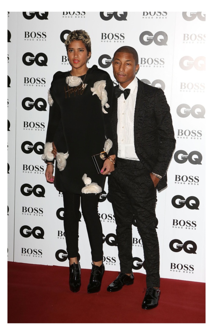 Pharrell, Nick Grimshaw & Matt Smith at GQ Man of the Year Awards