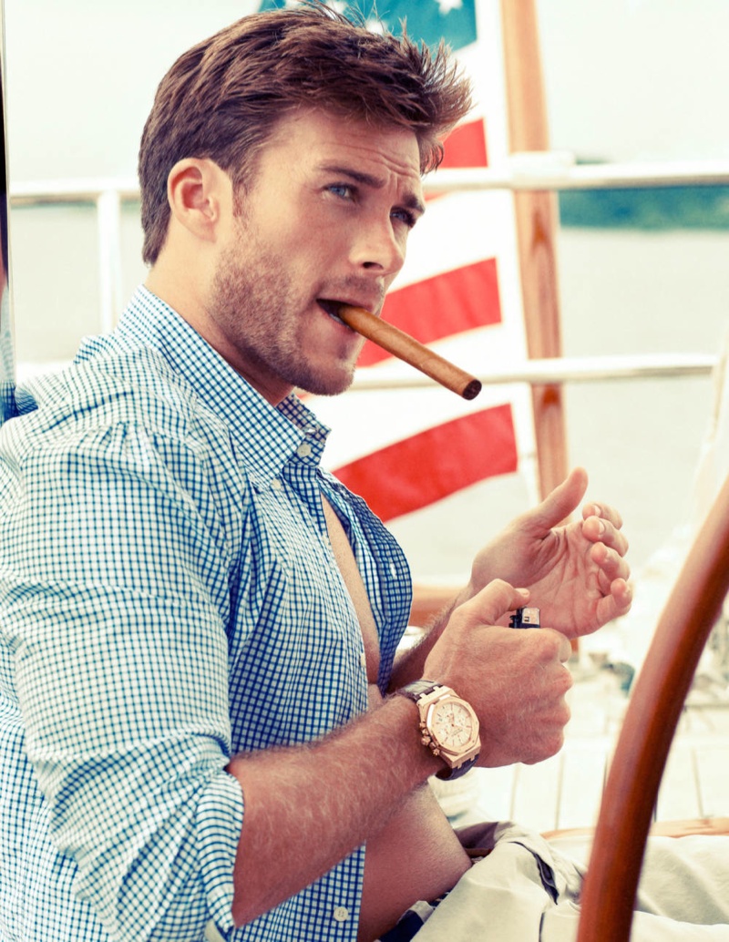 Scott Eastwood Stars in a Nautical Spread for Town & Country