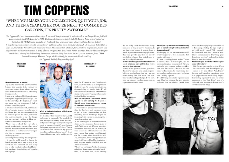 Eli Schmidt Photographs Tim Coppens Fall/Winter 2013 for Idol Magazine