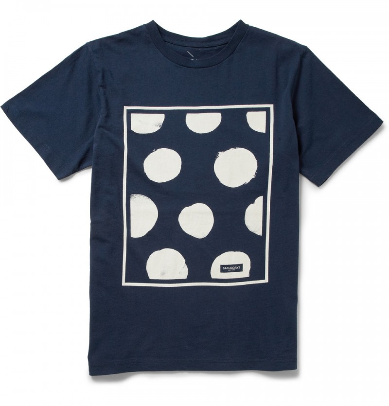 Saturdays Surf NYC Polka Dot Cotton Jersey T-Shirt