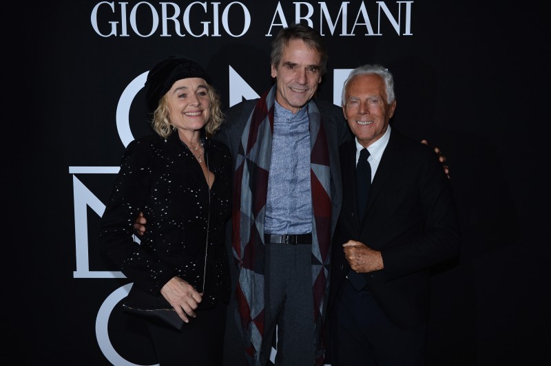 Jeremy Irons and Giorgio Armani