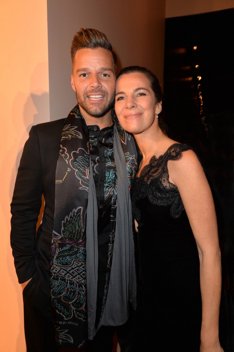 Ricky Martin and Roberta Armani