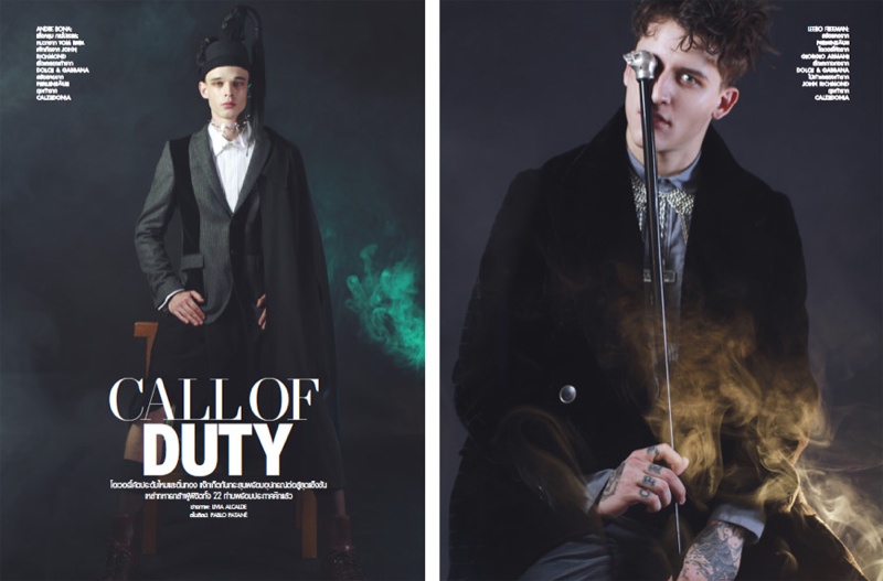 Livia Alcalde Captures 22 Models Including Alexandre Cunha, Ian Sharp + Leebo Freeman for L’Officiel Hommes Thailand