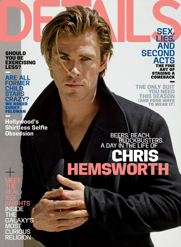 Chris Hemsworth Covers Details' November Issue