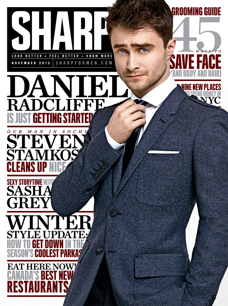 Daniel Radcliffe Covers the November Issue of Sharp Magazine