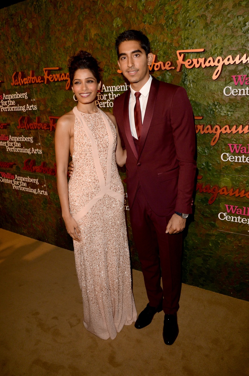 Freida Pinto and Dev Patel