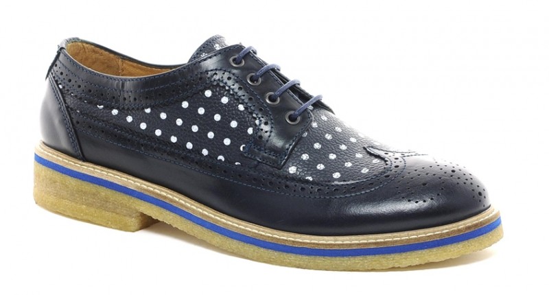 Soulland Rajnai Polka Dot Brogues