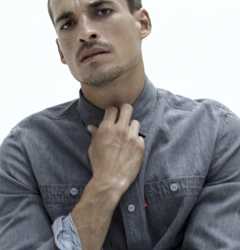 Jean Carlos Santos Sports Denim Looks for L’Officiel Hommes NL