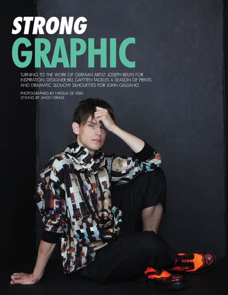 Victor Norlander Wears John Galliano Fall/Winter 2013 for Fashionisto #8