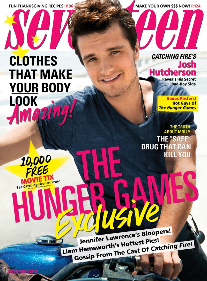 Josh Hutcherson Covers the November Issue of Seventeen