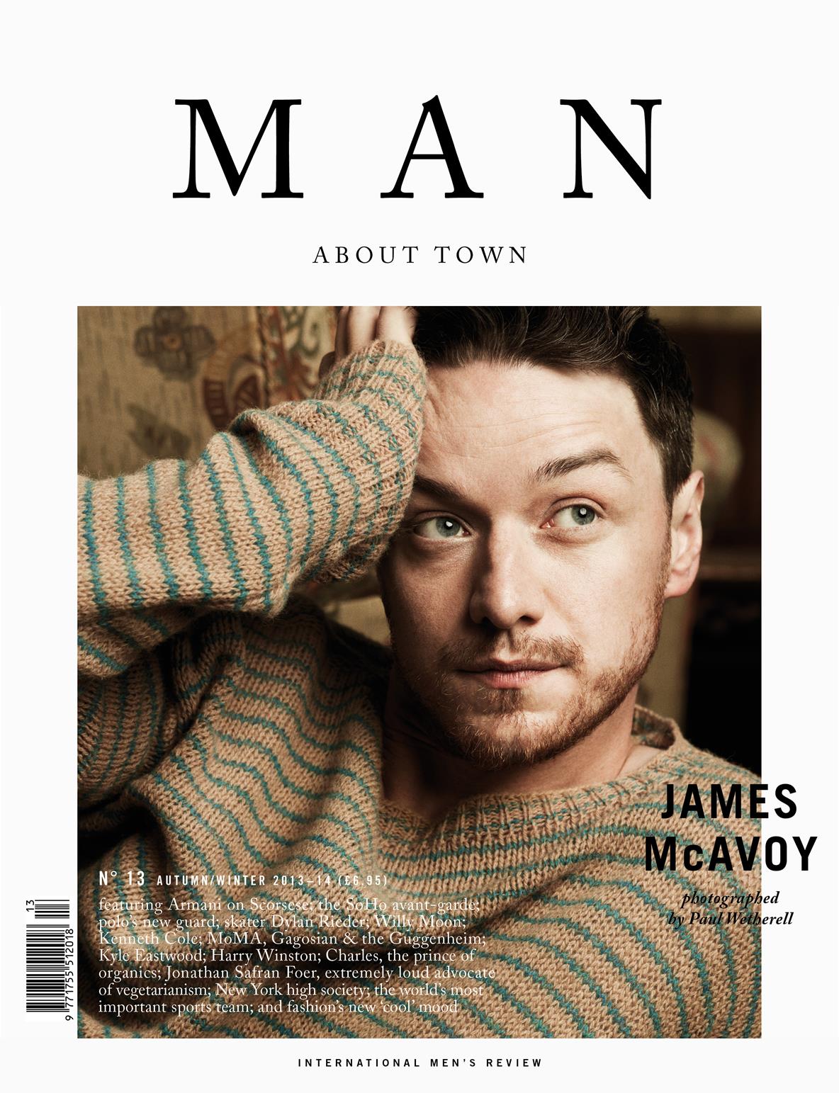 James McAvoy Covers the Autumn/Winter 2013 Edition of Man About Town