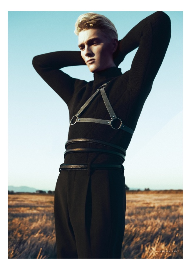 Nicklas Kingo Dons Z Zegna Fall/Winter 2013 for Horse Magazine