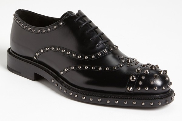 Prada Studded Wingtip Oxford