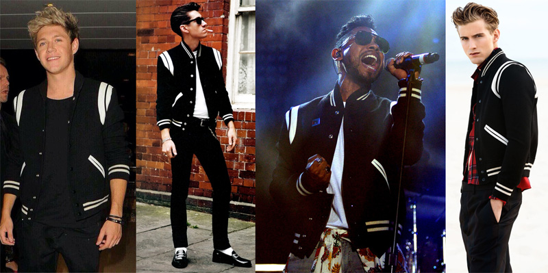 » Hedi Slimane's Saint Laurent Man: The Indie Code of Style saint laurent varsity jacket opener