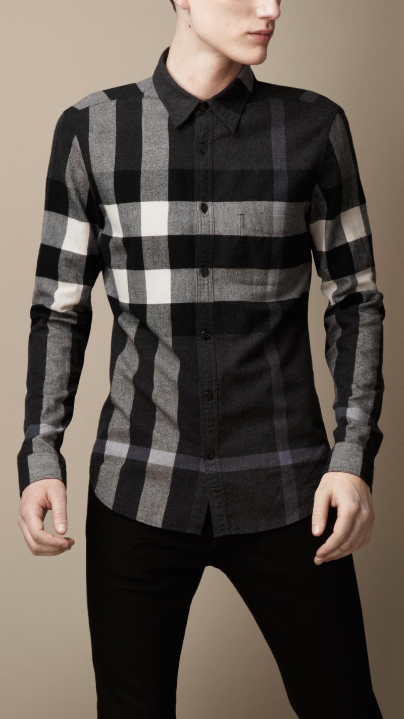 Burberry Exploded Check Flannel Shirt