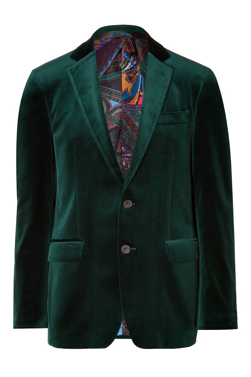 Etro Cotton Blend Velvet Blazer