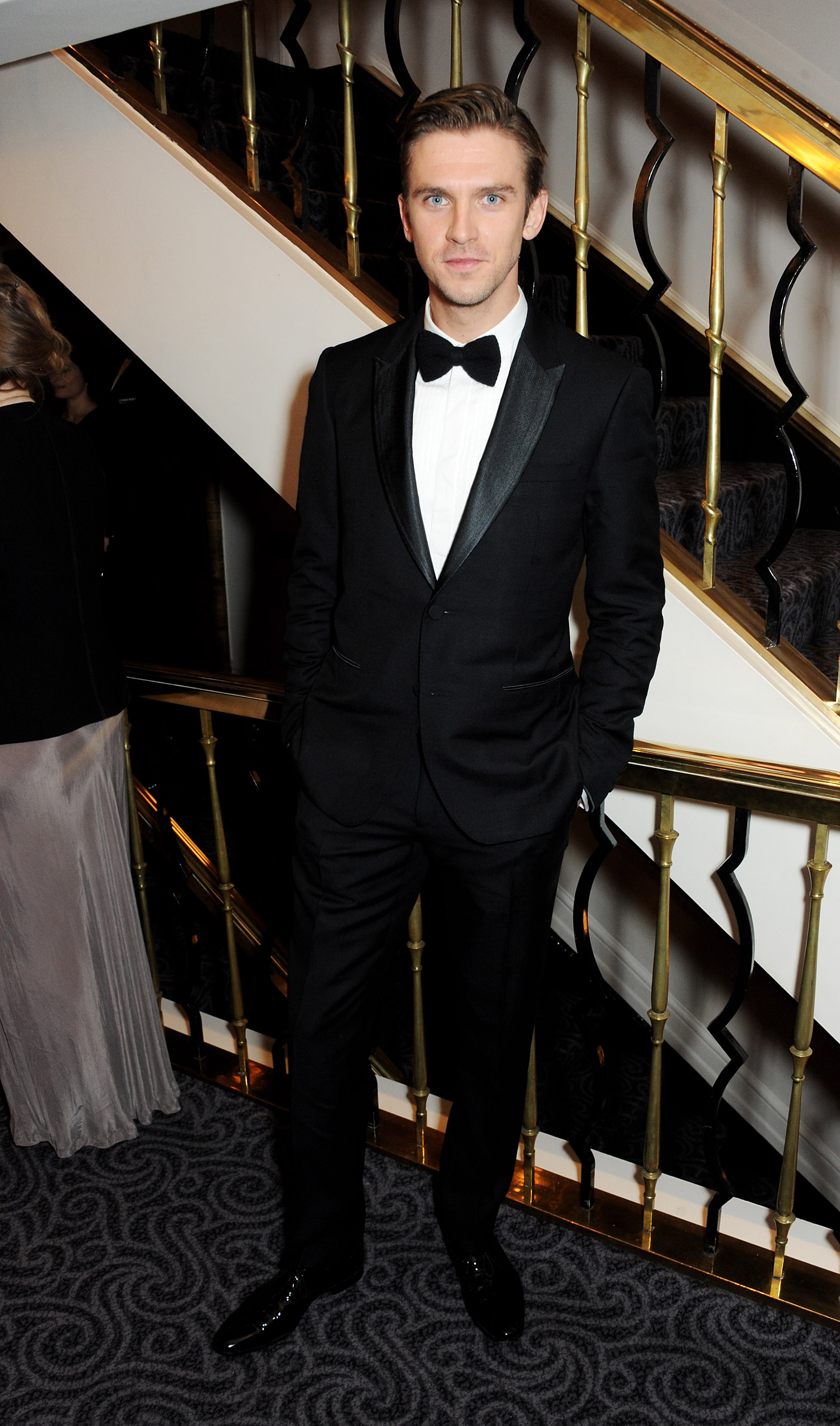 Dan Stevens wearing Burberry to the 59th London Evening Standard Theatre Awards London November 17th 2013 450223537