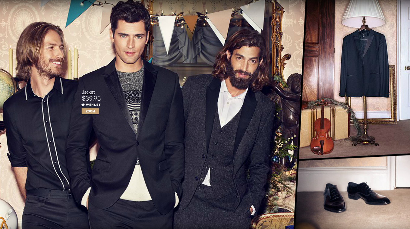 Sean O'Pry, Ryan Burns & More Celebrate the Holiday 2013 Season with H&M