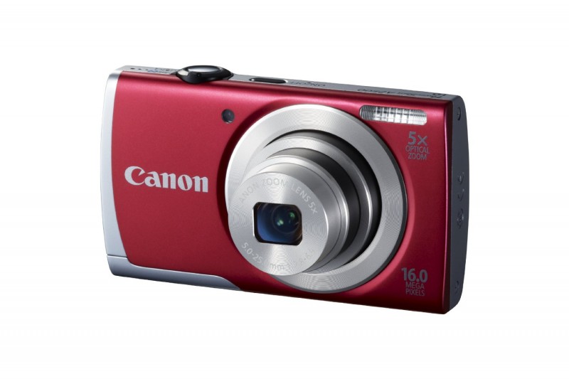 Canon PowerShot A2500 16MP Digital Camera with 2.7-Inch LCD (Red)