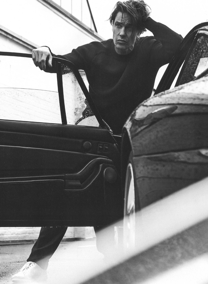 Andre Van Noord Stars in a Black & White Story for Cover Man
