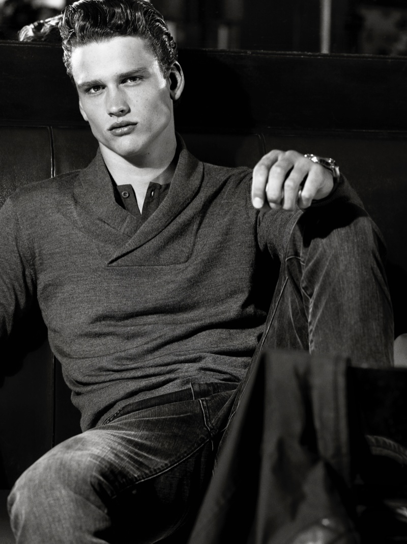 Simon Nessman, Alexandre Cunha & Simon van Meervenne Star in A|X Armani Exchange Holiday 2013 Campaign
