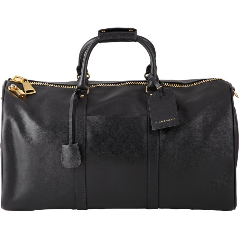 Proenza Schouler Crocodile-Trim Stamped Leather Duffel Bag